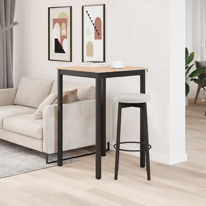 Masă de bar natural 110 x 55 x 105 cm Lemn de pin masiv - WALTI WALTI