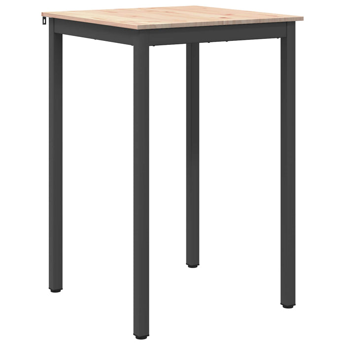 Masă de bar natural 110 x 55 x 105 cm Lemn de pin masiv - WALTI WALTI