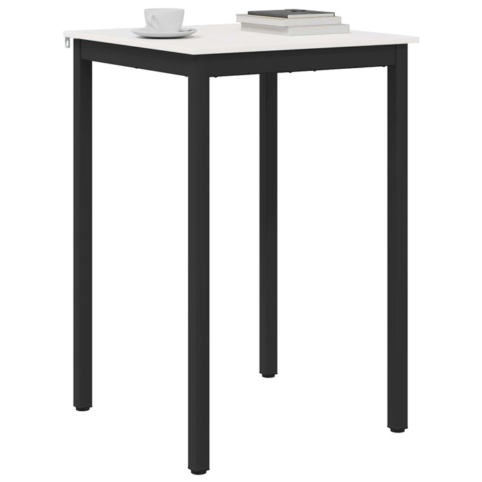 Masă de bar Alb 70 x 70 x 105 cm Lemn de pin masiv WALTI