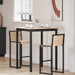 Masă de bar natural 110 x 55 x 105 cm Lemn de pin masiv - WALTI WALTI