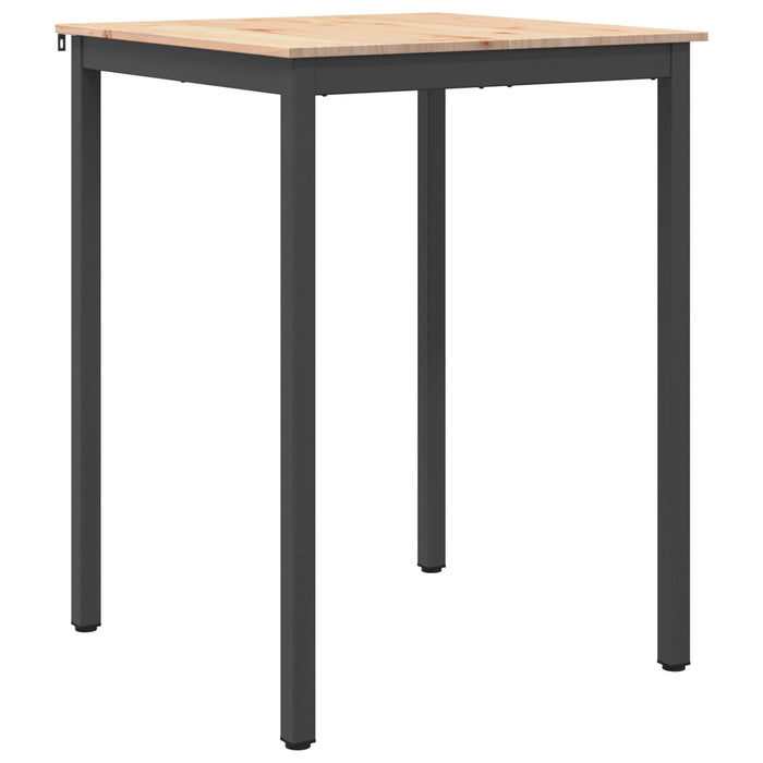 Masă de bar natural 110 x 55 x 105 cm Lemn de pin masiv - WALTI WALTI