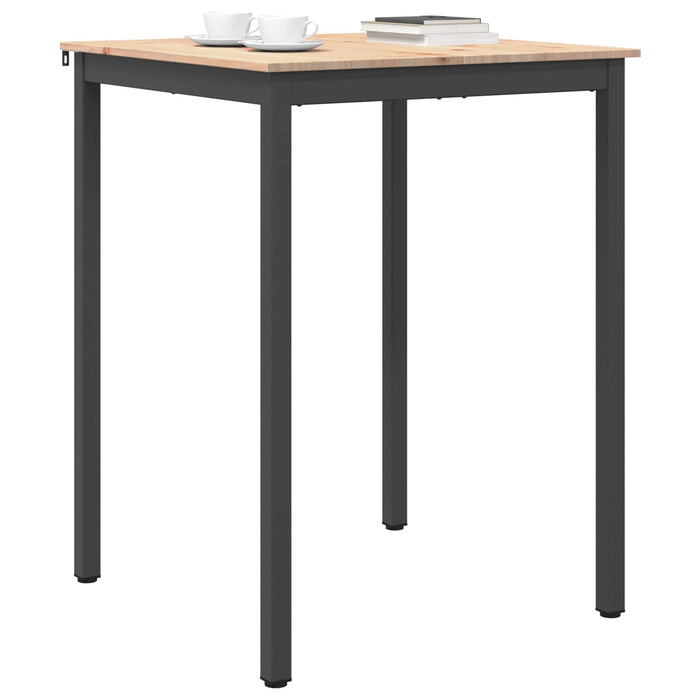 Masă de bar natural 110 x 55 x 105 cm Lemn de pin masiv - WALTI WALTI