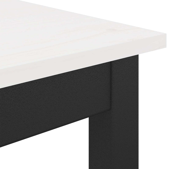 Masă de bar Alb 80 x 80 x 105 cm Lemn de pin masiv WALTI