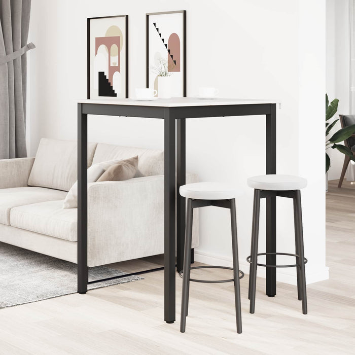 Masă de bar Alb 80 x 80 x 105 cm Lemn de pin masiv WALTI