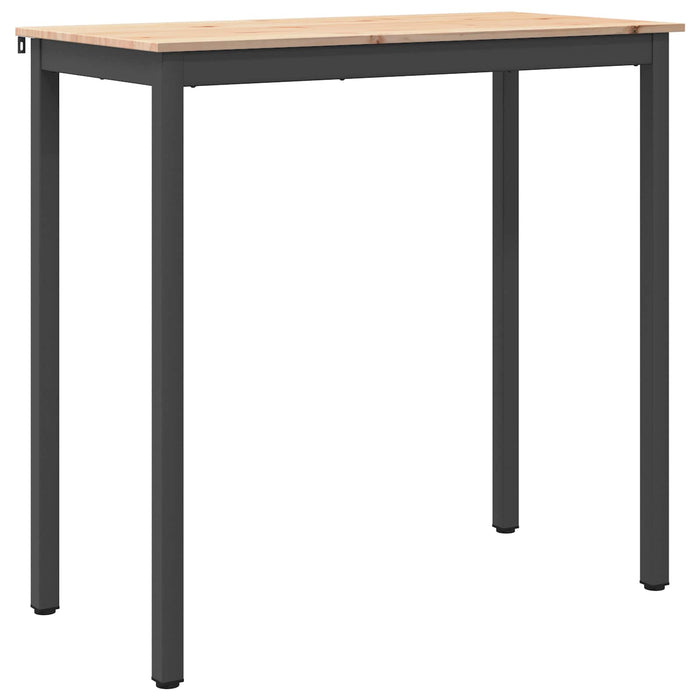 Masă de bar natural 110 x 55 x 105 cm Lemn de pin masiv - WALTI WALTI