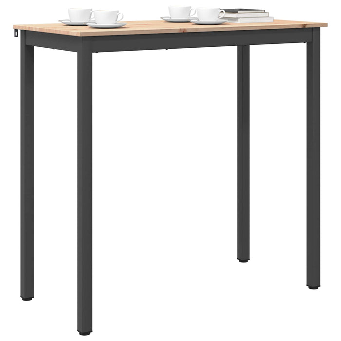 Masă de bar natural 110 x 55 x 105 cm Lemn de pin masiv - WALTI WALTI