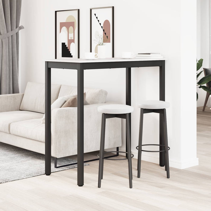 Masă de bar Alb 110 x 55 x 105 cm Lemn de pin masiv WALTI