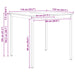 Masă de bar natural 110 x 55 x 105 cm Lemn de pin masiv - WALTI WALTI