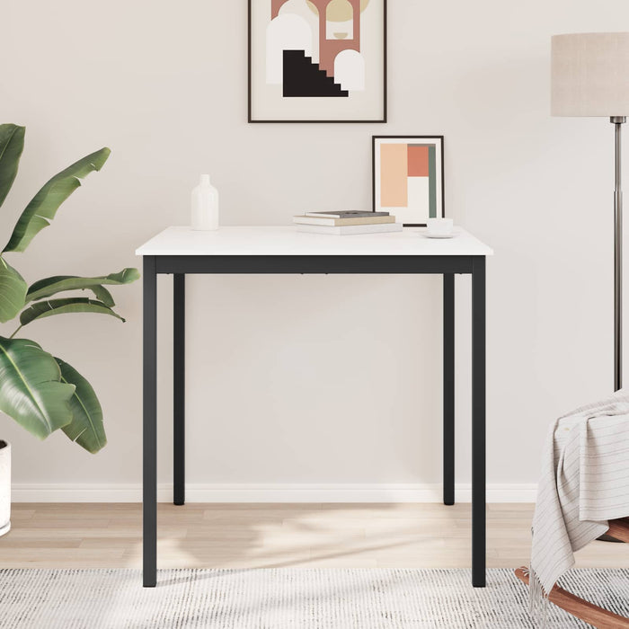 Masă de bar Alb 110 x 110 x 105 cm Lemn de pin masiv WALTI