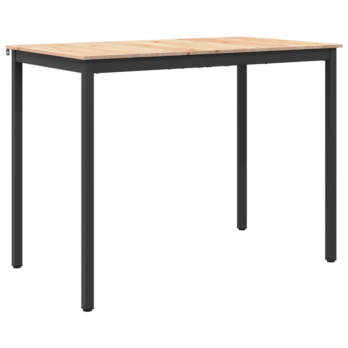 Masă de bar natural 110 x 55 x 105 cm Lemn de pin masiv - WALTI WALTI