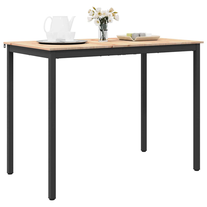 Masă de bar natural 110 x 55 x 105 cm Lemn de pin masiv - WALTI WALTI