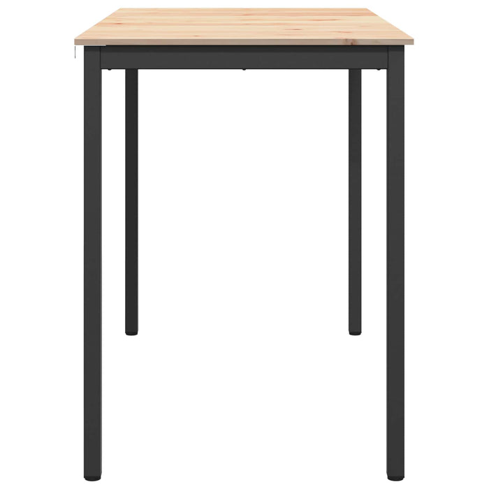 Masă de bar natural 110 x 55 x 105 cm Lemn de pin masiv - WALTI WALTI