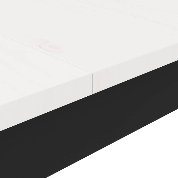 Masă de bar Alb 140 x 80 x 105 cm Lemn de pin masiv WALTI