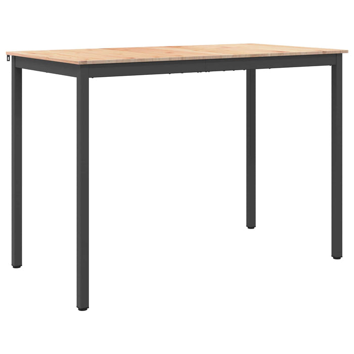 Masă de bar natural 110 x 55 x 105 cm Lemn de pin masiv - WALTI WALTI
