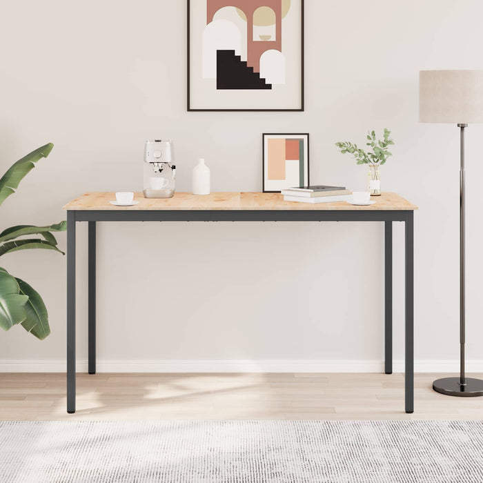 Masă de bar natural 110 x 55 x 105 cm Lemn de pin masiv - WALTI WALTI
