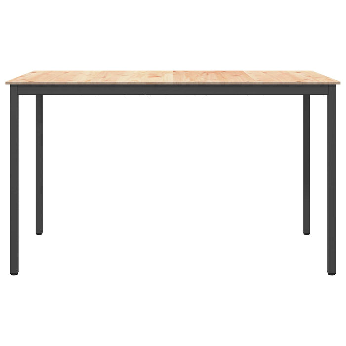 Masă de bar natural 110 x 55 x 105 cm Lemn de pin masiv - WALTI WALTI