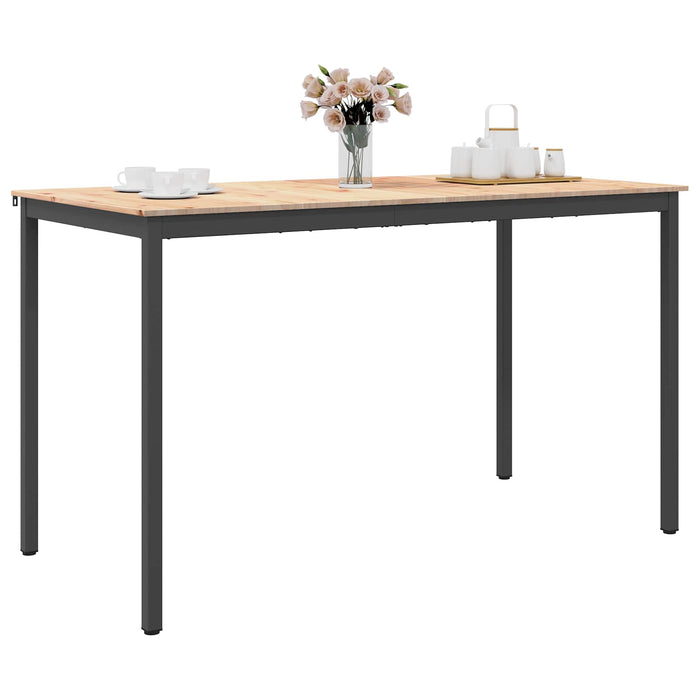 Masă de bar natural 110 x 55 x 105 cm Lemn de pin masiv - WALTI WALTI