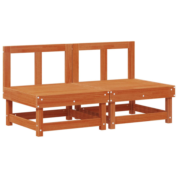 2 Bucată Unități de canapea sectională Lemn de pin masiv - WALTI WALTI