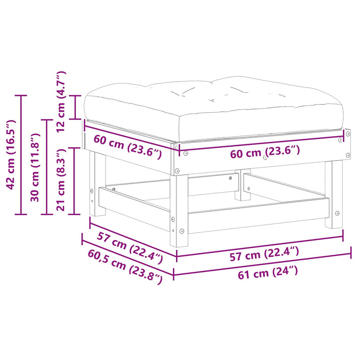 4 Bucată Unități de canapea sectională Lemn de pin masiv - WALTI WALTI