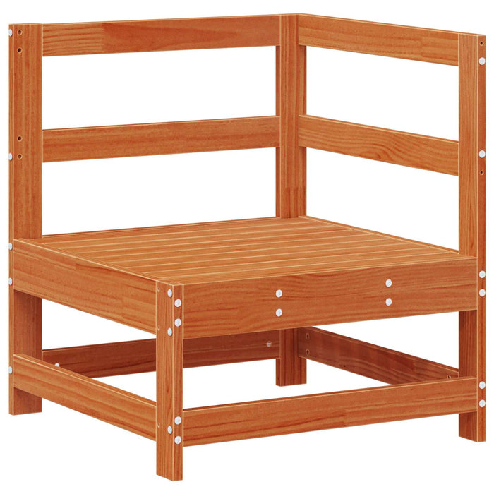 Sofa de colț pentru grădină Lemn masiv de pin Maro Ceară - WALTI WALTI
