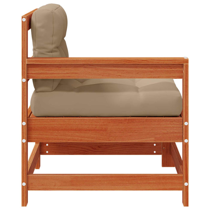 Sofa de colț pentru grădină Lemn masiv de pin Maro Ceară - WALTI WALTI