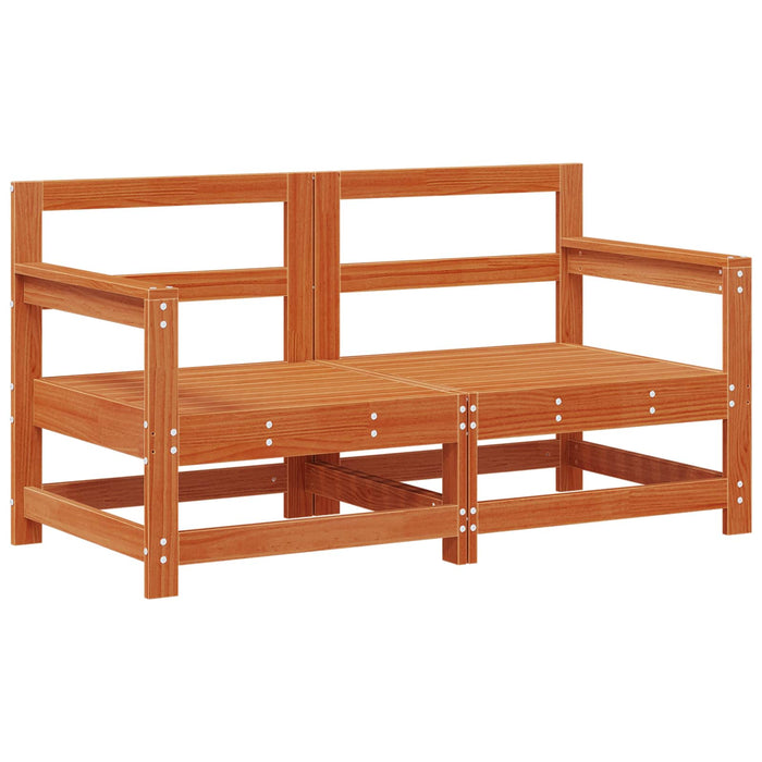 2 Bucată Sofa de colț pentru grădină Lemn masiv de pin - WALTI WALTI
