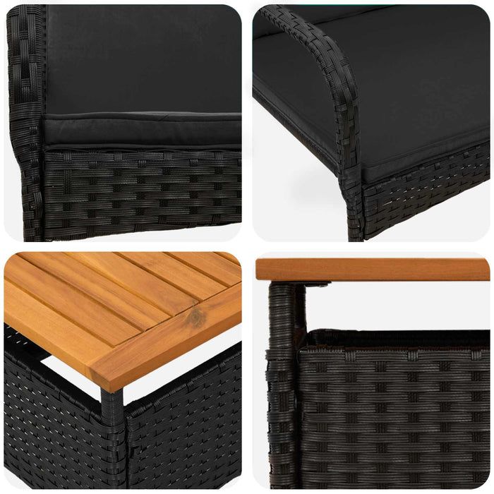 Set de grădină cu pernă oțel - WALTI WALTI
