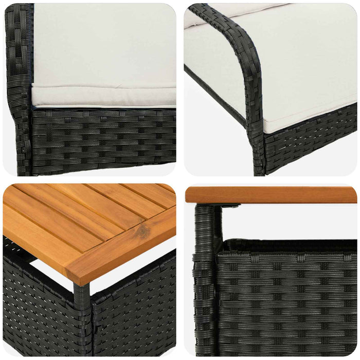 Set de grădină cu pernă oțel - WALTI WALTI