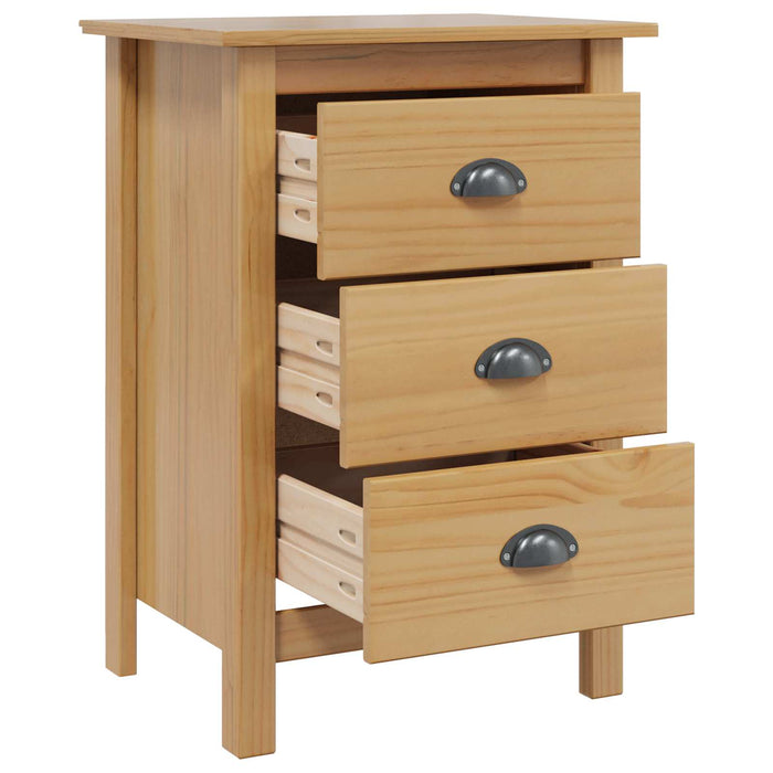Dulap de noapte cu sertar HILL Maro miere 46 x 35 x 65 cm - WALTI WALTI