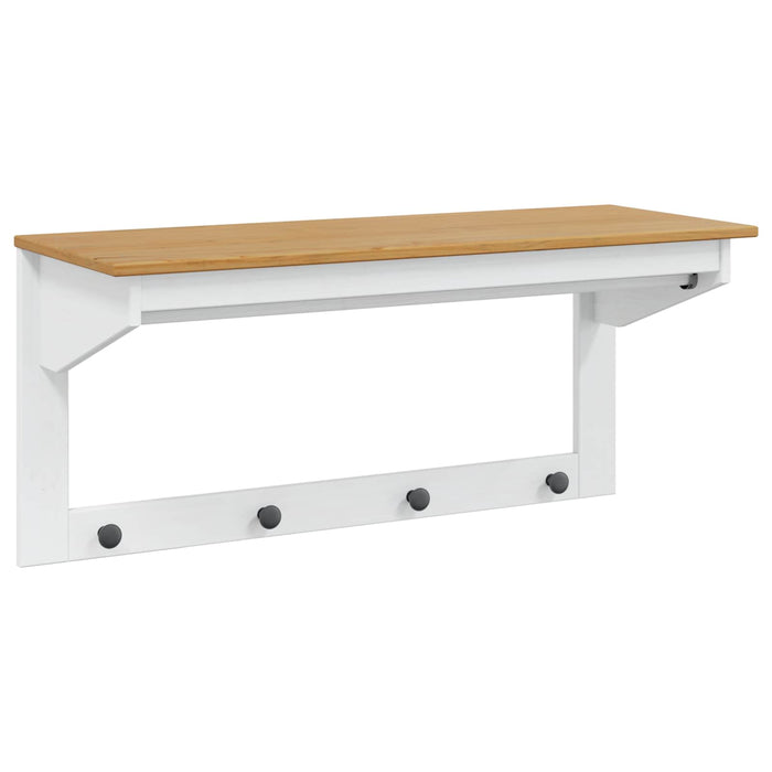 Răcător de paltoane Alb și maro cu miere 90 x 35 x 41.5 cm - WALTI WALTI