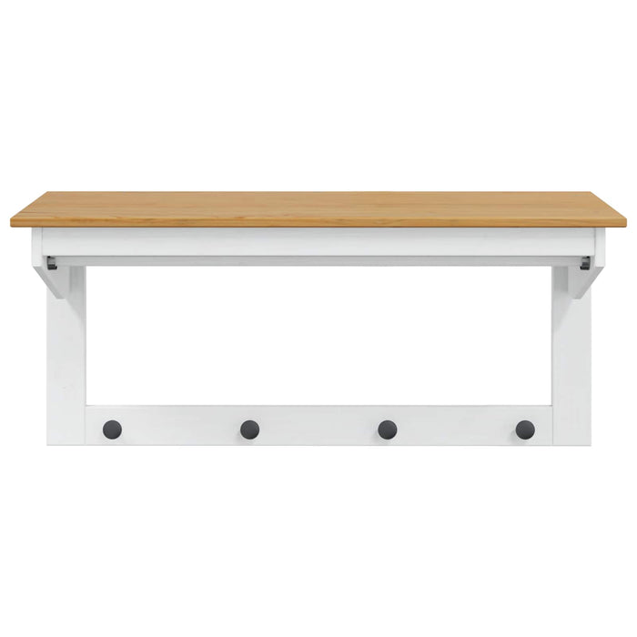 Răcător de paltoane Alb și maro cu miere 90 x 35 x 41.5 cm - WALTI WALTI