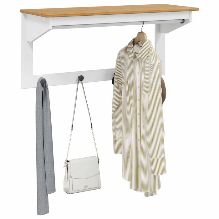 Răcător de paltoane Alb și maro cu miere 90 x 35 x 41.5 cm - WALTI WALTI