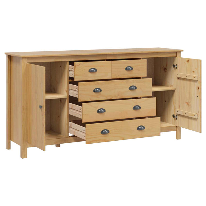 Bufet cu ușă HILL Maro miere 154 x 40 x 80 cm Lemn masiv de pin - WALTI WALTI