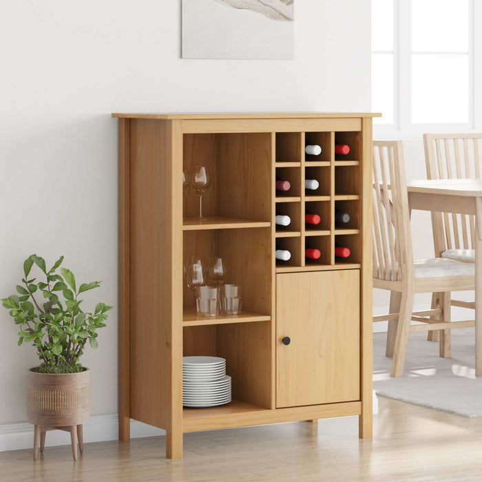 Cabinet pentru vin HILL Maro miere 79.5 x 40 x 107.5 cm - WALTI WALTI
