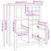 Cabinet pentru vin HILL Maro miere 79.5 x 40 x 107.5 cm - WALTI WALTI