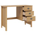 Birou cu Sertare Maro miere 100 x 45 x 74 cm Lemn de pin masiv - WALTI WALTI