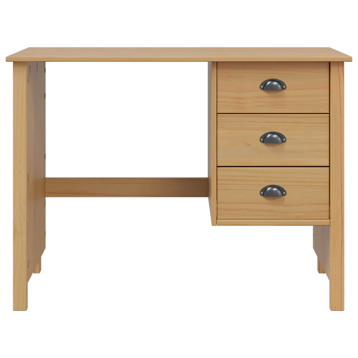 Birou cu Sertare Maro miere 100 x 45 x 74 cm Lemn de pin masiv - WALTI WALTI