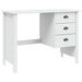Birou cu Sertare Alb 100 x 45 x 74 cm Lemn de pin masiv - WALTI WALTI
