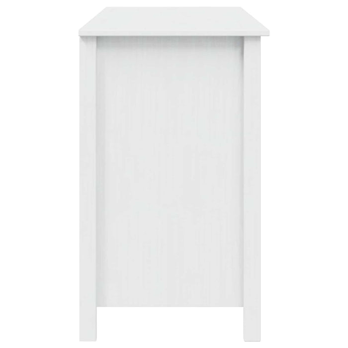 Birou cu Sertare Alb 100 x 45 x 74 cm Lemn de pin masiv - WALTI WALTI