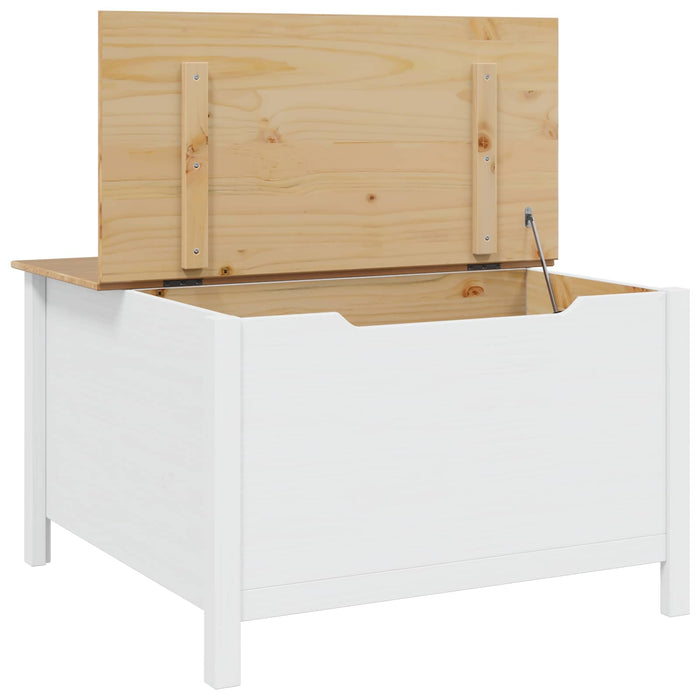 Masă de cafea Alb și maro cu miere 79.5 x 79.5 x 49 cm - WALTI WALTI