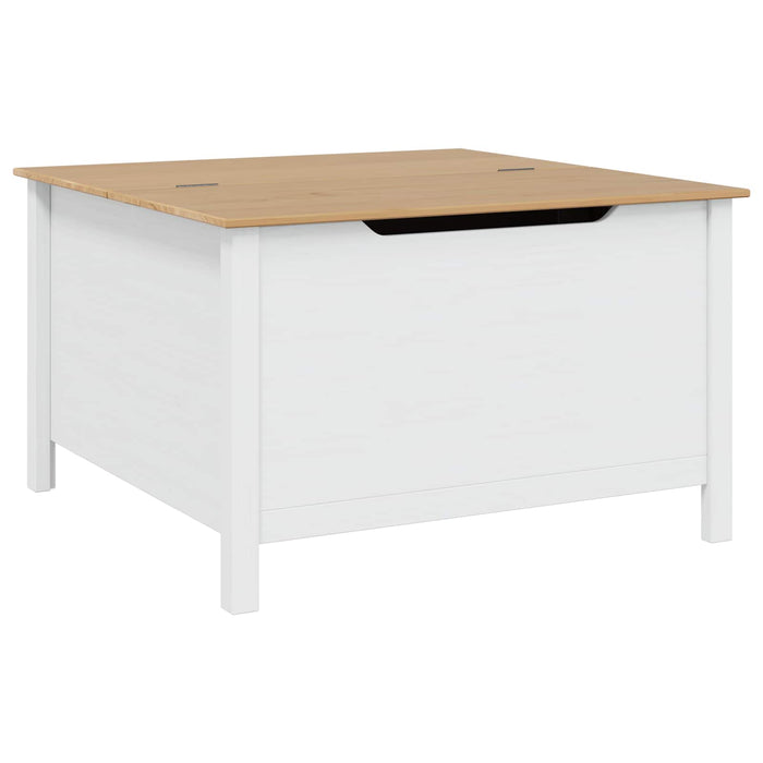 Masă de cafea Alb și maro cu miere 79.5 x 79.5 x 49 cm - WALTI WALTI