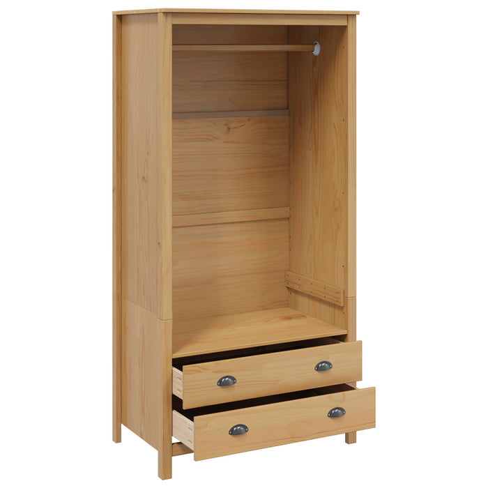 Dulap HILL Maro miere 84 x 50 x 170 cm Lemn masiv de pin - WALTI WALTI
