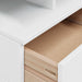 Dulap de noapte cu sertar Alb 40 x 31 x 27 cm Lemn de pin masiv - WALTI WALTI