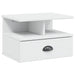 Dulap de noapte cu sertar Alb 40 x 31 x 27 cm Lemn de pin masiv - WALTI WALTI