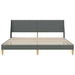 Cadru de pat cu headboard Gri închis 180 x 200 cm Catifea - WALTI WALTI