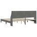 Cadru de pat cu headboard Gri închis 180 x 200 cm Catifea - WALTI WALTI
