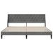 Cadru de pat cu headboard Gri închis 180 x 200 cm Catifea - WALTI WALTI