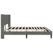 Cadru de pat cu headboard Gri închis 180 x 200 cm Catifea - WALTI WALTI