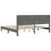 Cadru de pat cu headboard Gri închis 180 x 200 cm Catifea - WALTI WALTI