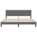 Cadru de pat cu headboard Gri închis 180 x 200 cm Catifea - WALTI WALTI